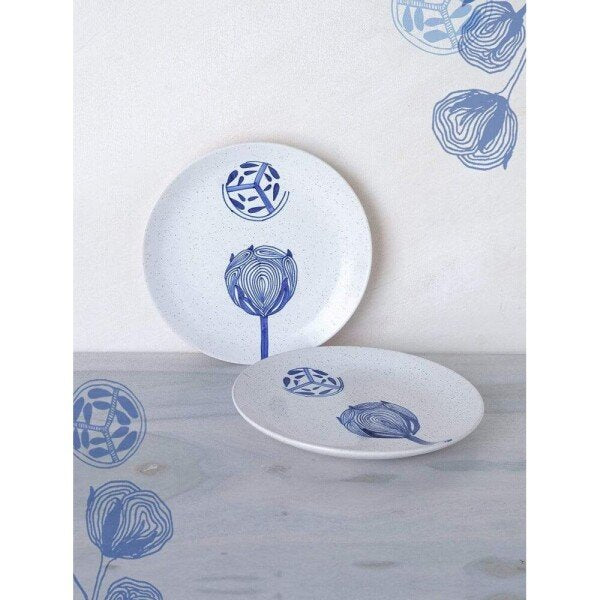 Buy Blue Ceramic Hand Crafted Serveware Plates