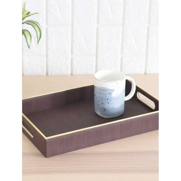 Buy Brown Faux Leather Decor