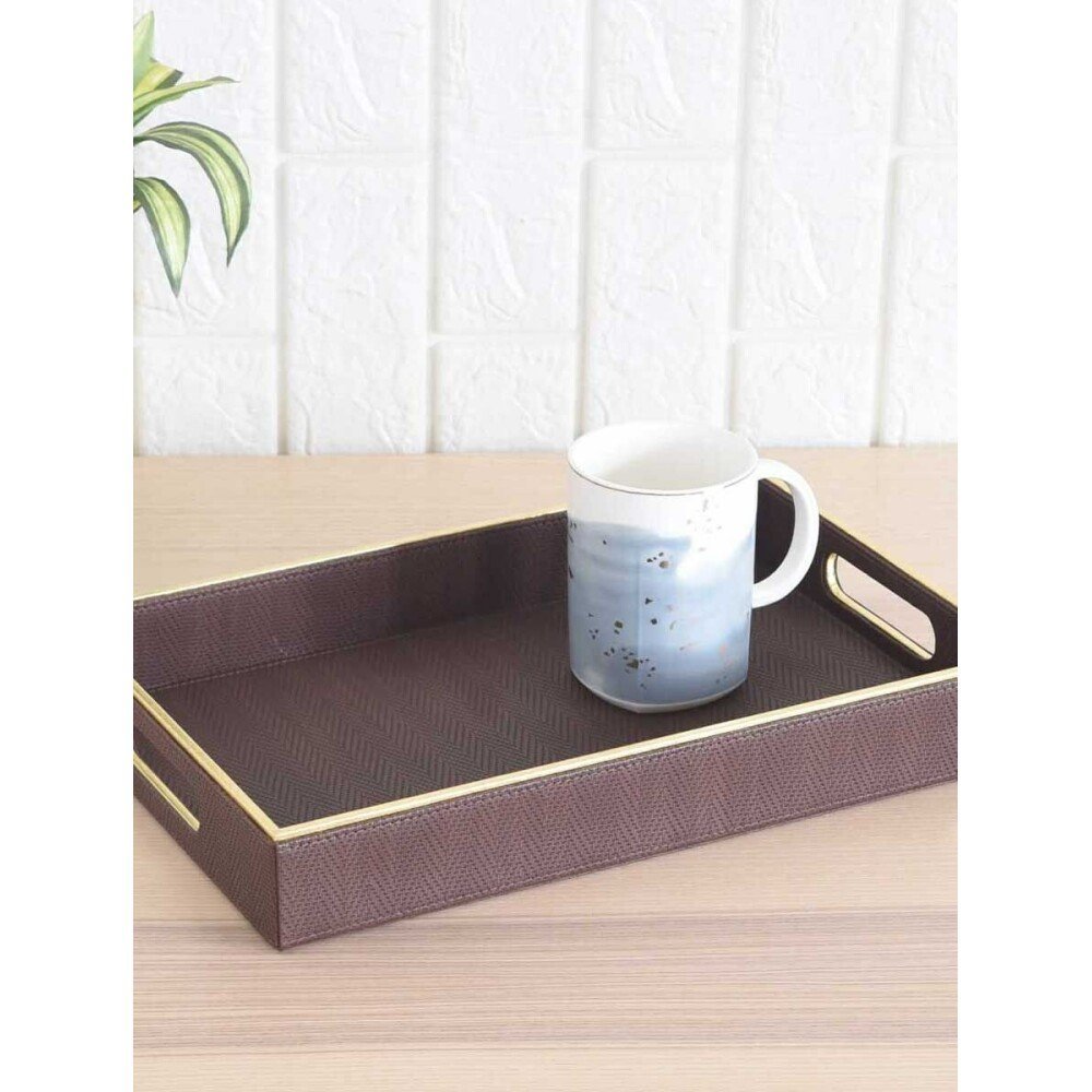 Buy Brown Faux Leather Decor