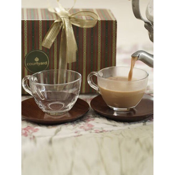 Buy Brown Solid Glass Cup