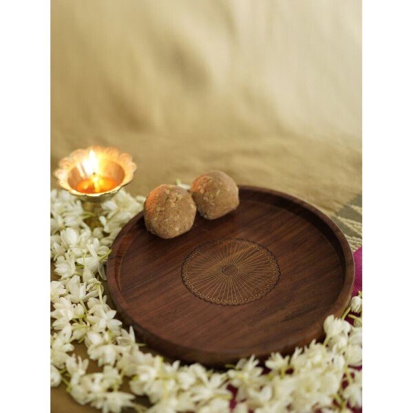 Buy Brown Wood Roti Box