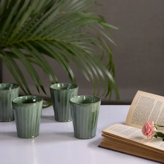 Buy Desert Sky Set of 4 Kullhads-Green