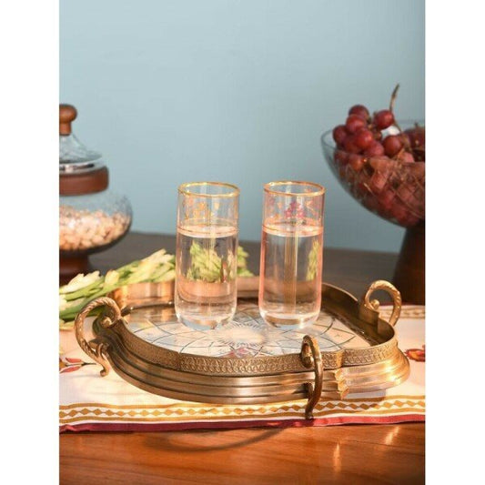 Buy Gold Brass Bathroom Set