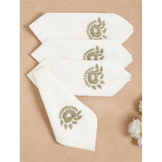 Buy Off White_Cream Iron Printed Tray/Platter