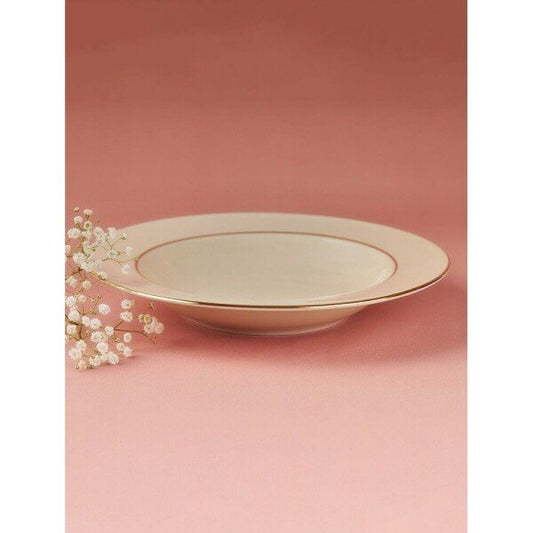 Buy Off White_Cream Porcelain Round Hand Crafted Serveware Plates