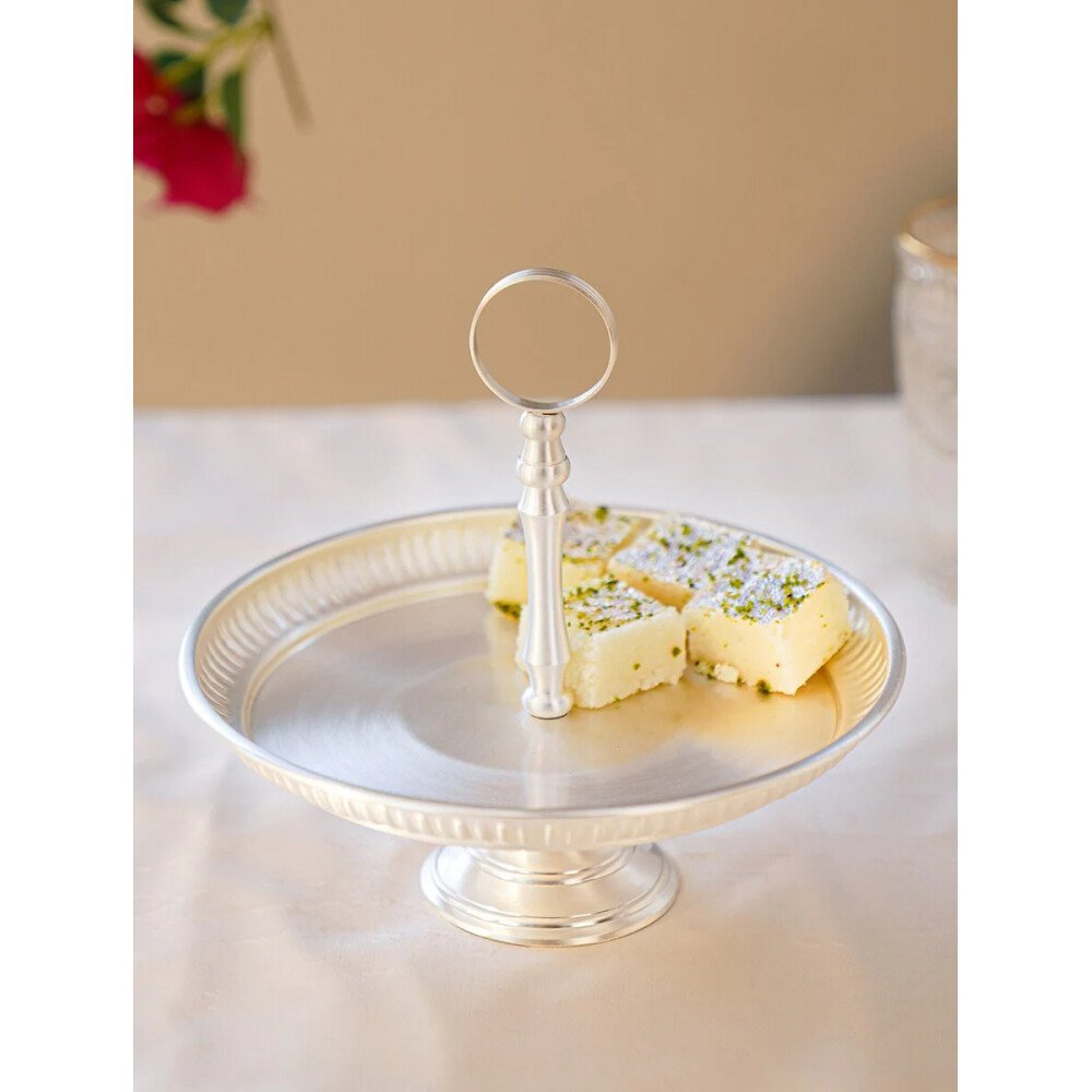 Buy Silver Brass Tray Platter