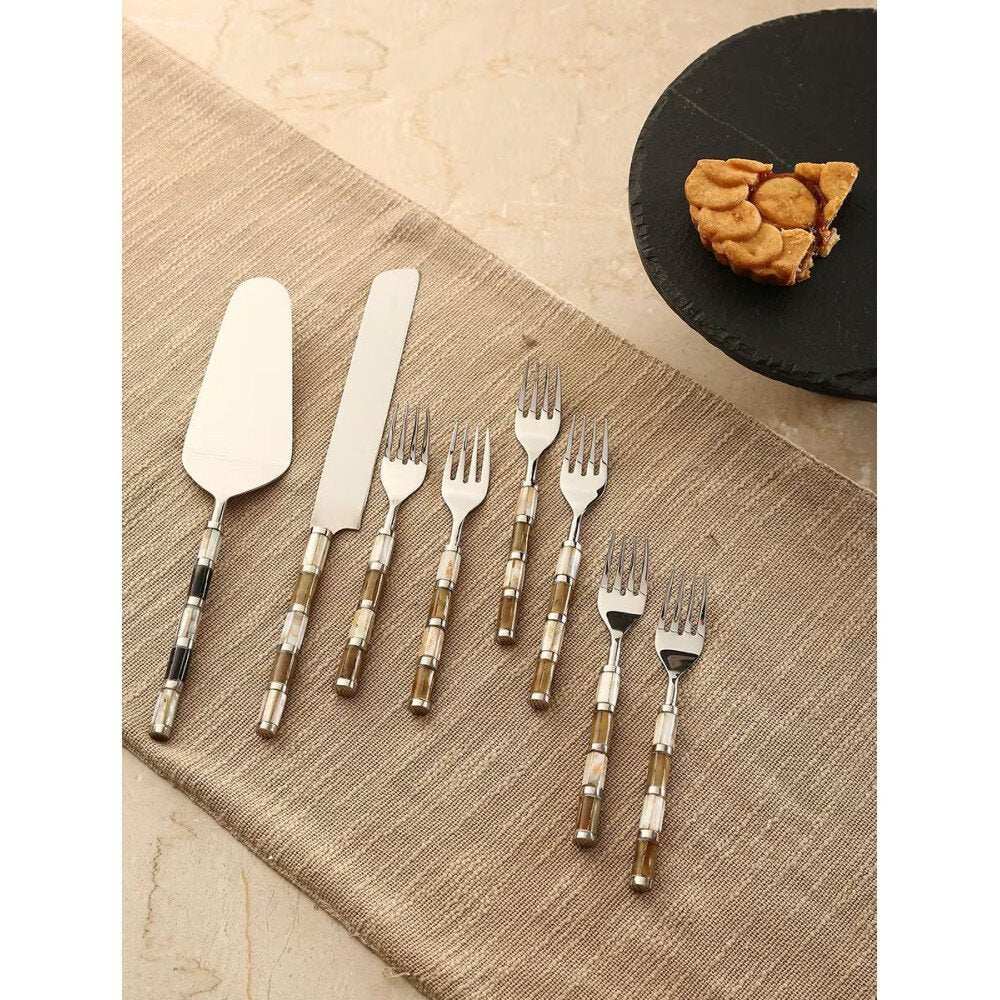 Buy Silver Carved Mother Of Pearl Cutlery