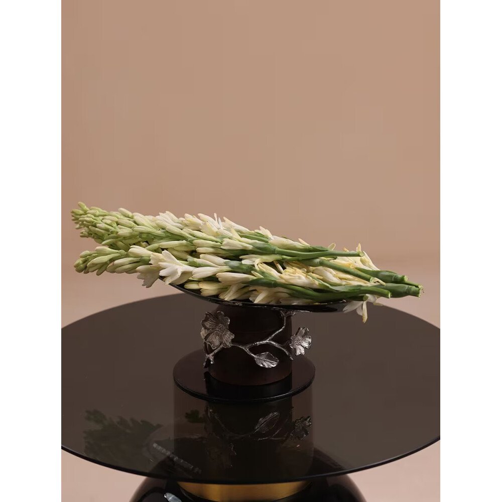 Buy Silver Hand Crafted Stainless Steel Tray/Platter