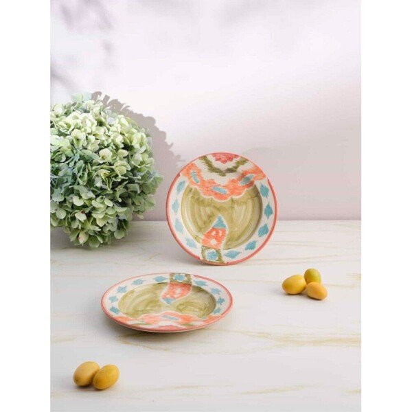 Buy Yellow Ceramic Hand Crafted Serveware Plates