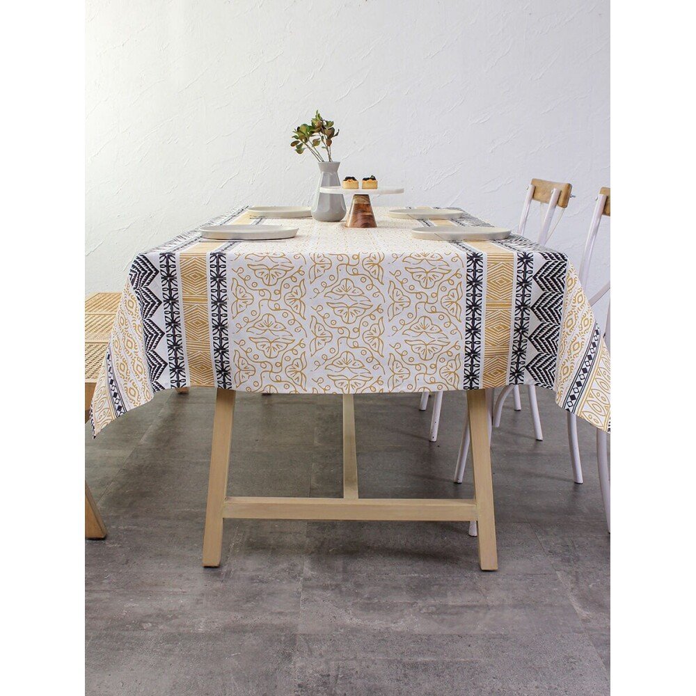 Buy Yellow Cotton Table Cloth