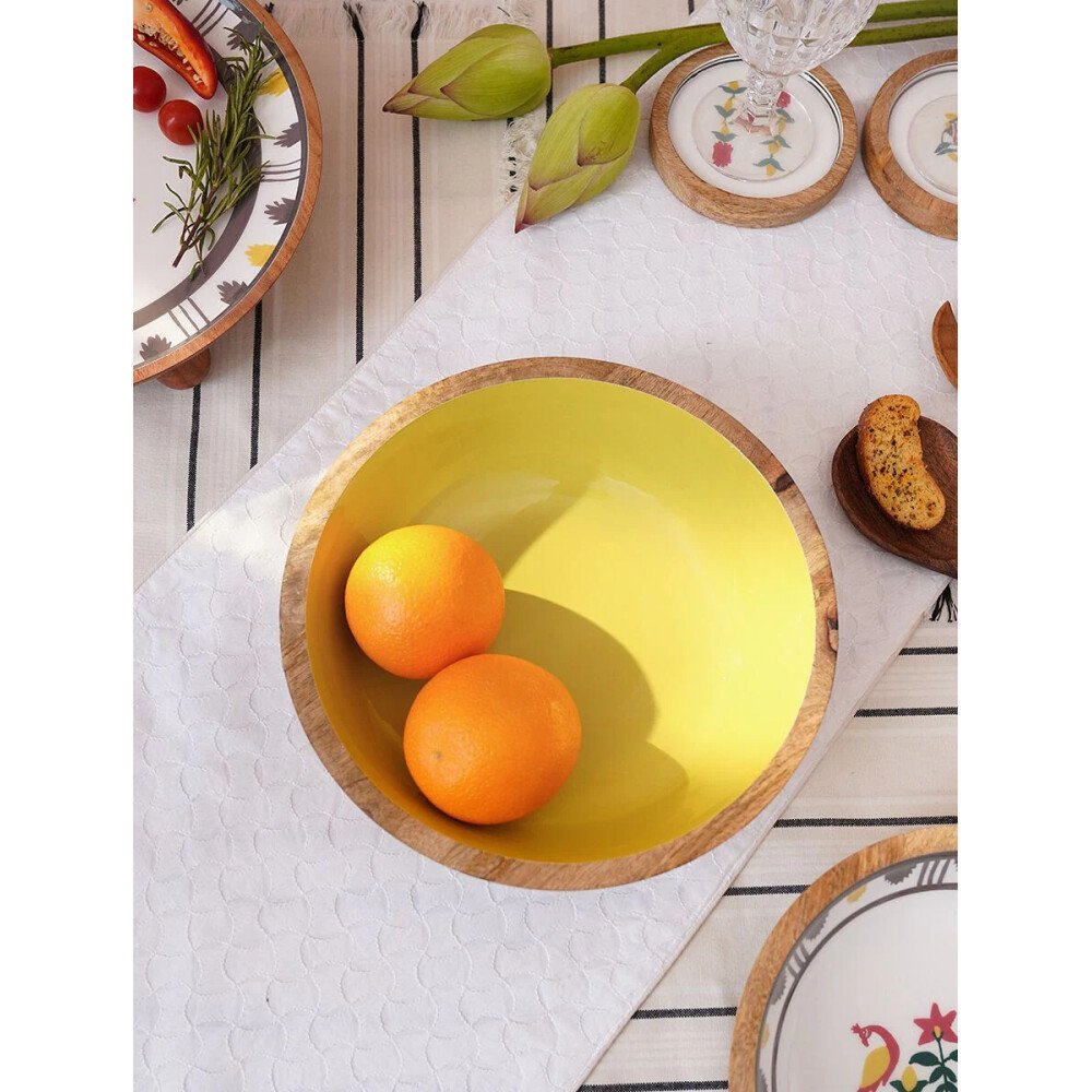 Buy Yellow Mango Wood Bowls