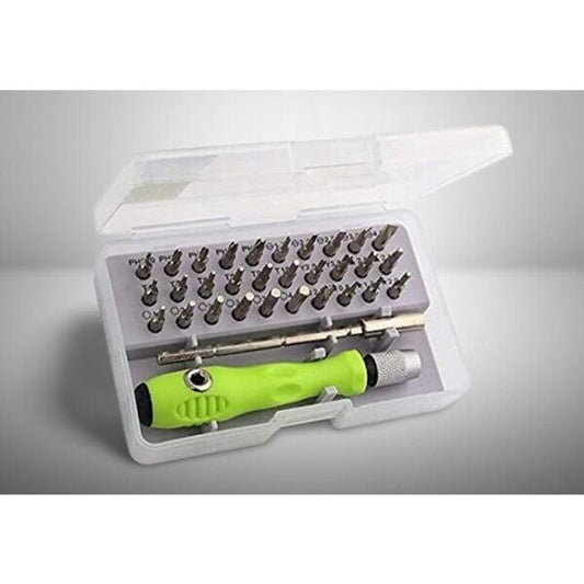 32 In 1 Mini Screwdriver Set with Magnetic Flexible Extension Rod for Home Appliance; Laptop; Mobile; Computer Repairing Preparations (CLS-2379998)