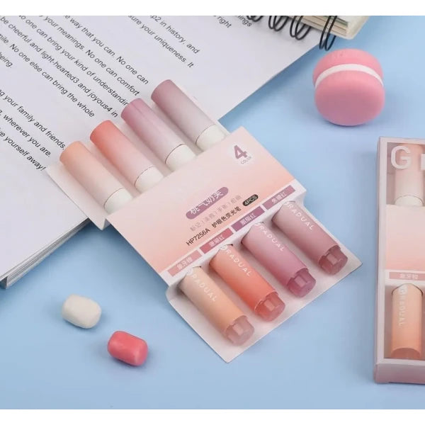 Cute Highlighters Markers Pastel Highlighter Pen Set (4pc)