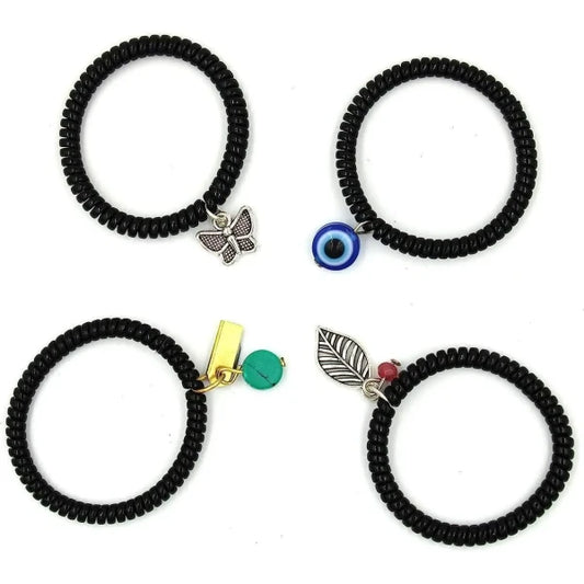 Mady Nazar Protection strachable Good Luck Healing Bracelet (Pack of 4)