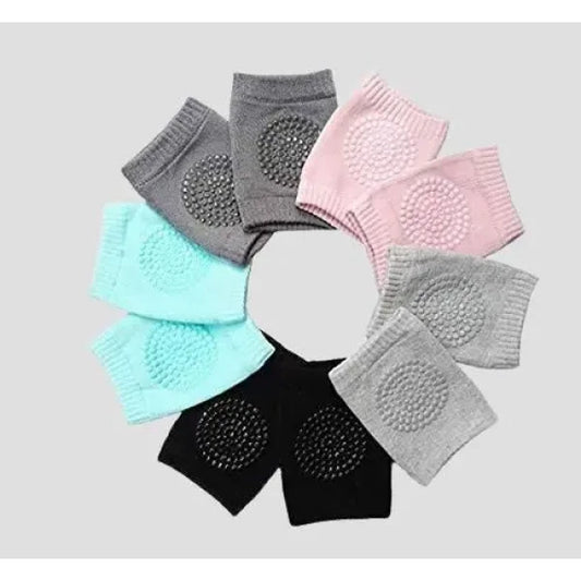 2 Pair Baby Crawling Elbow pad Baby Leg Warmer Baby Kneecap (Multi Color)