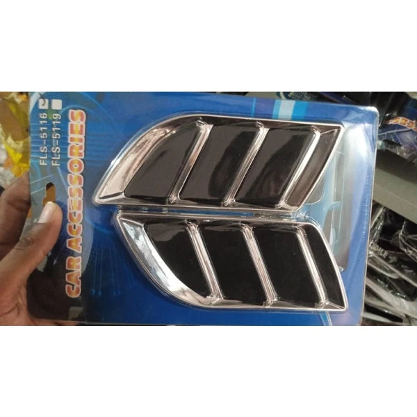 Air Flow Duct Racing Side Scoop Vent Air Flow Sticker Universal for All Cars (Pack of 2) (CLS-2391744)