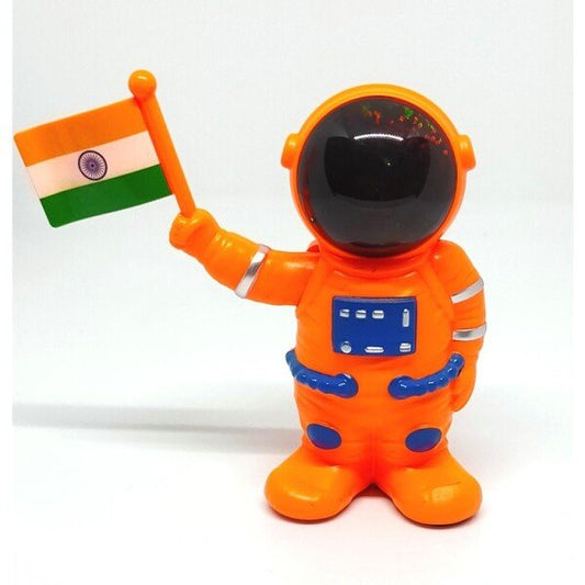 Car Dashboard Solar Space Astronaut Robot Figures with Raising Indian Flag (CLS-2386259)
