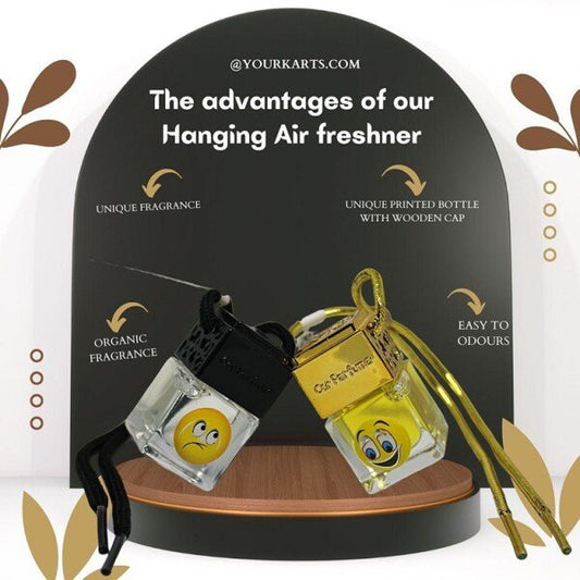 Car Perfume Spray Air Freshener with High Absorbent Hanging diffuser Tag (30ml) (CLS2391726)