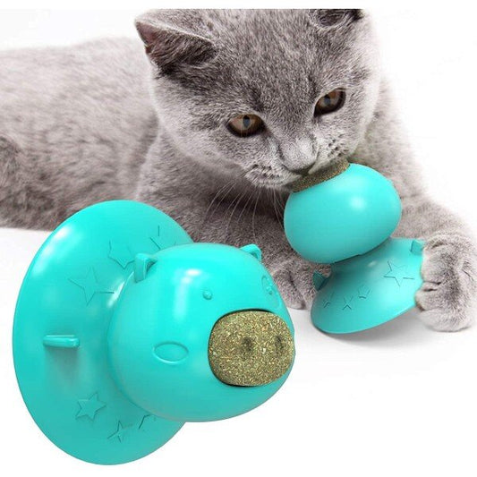 Catnip Ball – Enchanting Interactive Cat Lick Toy with Treat, Suction Cup Base, and Teeth Cleaning Function (CLS-60323827)