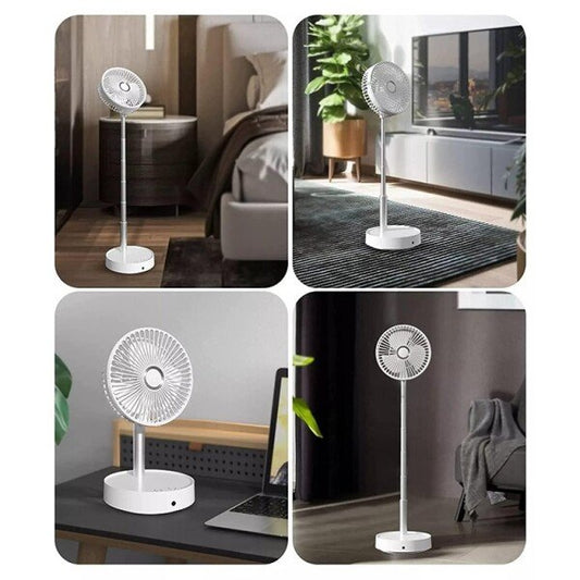 Folding Portable Retractable Floor Fan USB Desk Remote Control Fan (CLS-2390542)