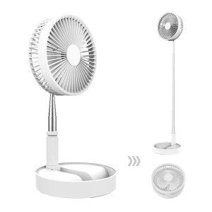 Folding Portable Retractable Floor Fan USB Desk Remote Control Fan (CLS-2390542)
