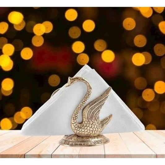 Golden Swan Duck Showpieces Tissue Holder (CS-2377446)
