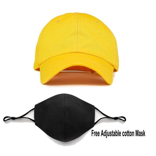 Plain Youth Unisex Cap – Black (KK-2263763)