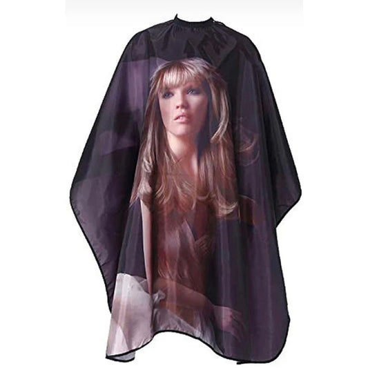 Multicolored Hair Cutting Apron Hairdressing Gown Cape Hair Cutting Barber Cloth Salon Accessories (Pack of 1) (CLS-2389286)