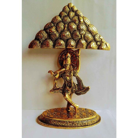 Krishna Idol with Goverdhan Parvat on Finger Statue Sculpture (CS1720032)
