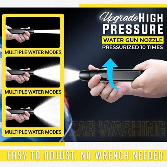 Portable High Pressure Washing Water Nozzle (Black) (CLS-2385626)