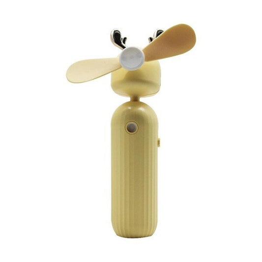 Portable Mini Humidifier Rechargeable Mist Spray Fan (Pack of 1) (Yellow) (CLS-2389678)