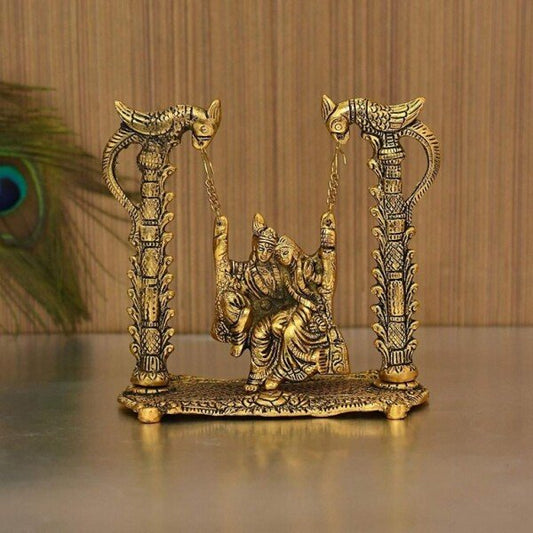 Radha Krishna Idol on Jhula Showpiece (CS-1636263)