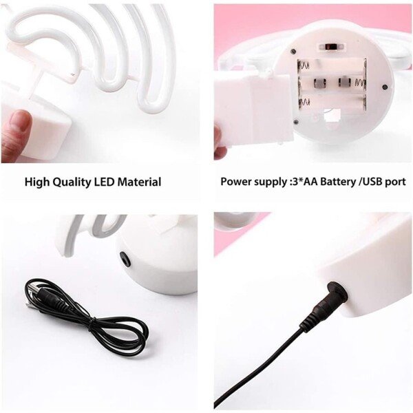 Rainbow Neon Night LED Lamp Table Bedside LED Lamp for Bedroom (CS-2391476)