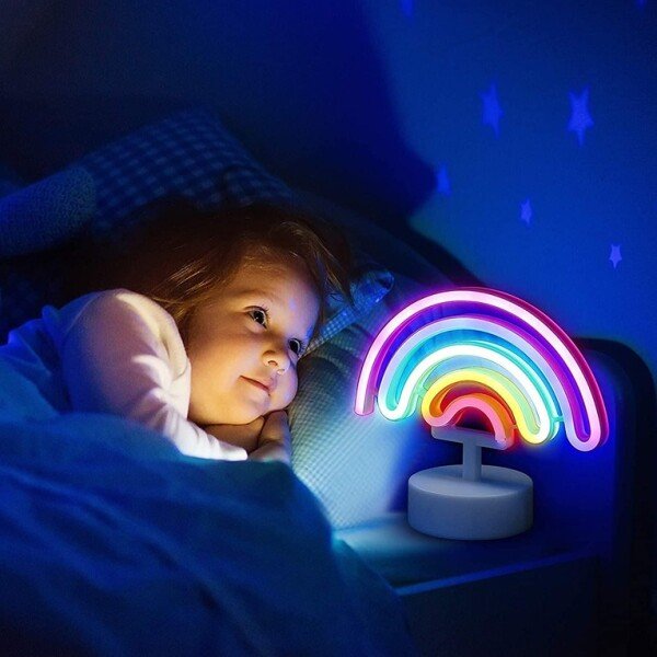 Rainbow Neon Night LED Lamp Table Bedside LED Lamp for Bedroom (CS-2391476)