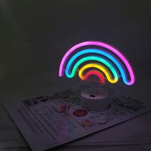 Rainbow Neon Night LED Lamp Table Bedside LED Lamp for Bedroom (CS-2391476)