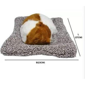 Sleeping Soft Showpiece Realistic Cat Figurine Activated Organic Carbon Decorative- 11 cm (Fiber, Brown) (CLS-2389094)