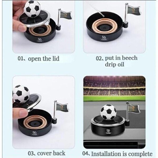 Solar Rotating Football Air Freshener (CLS-2390156)