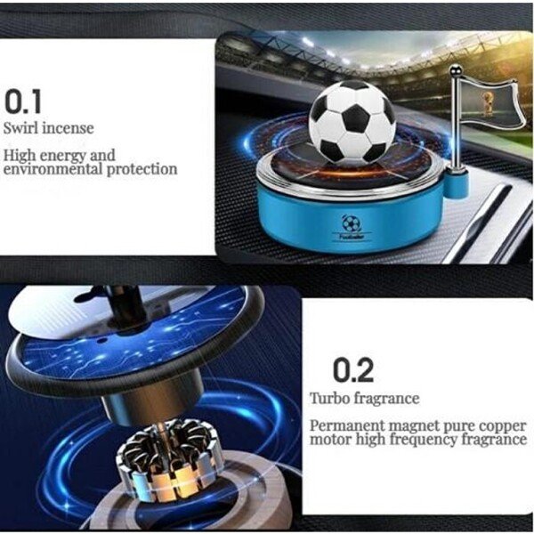 Solar Rotating Football Air Freshener (CLS-2390156)
