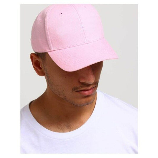 Plain Cotton Baseball Cap – Pink (KK-2353295)