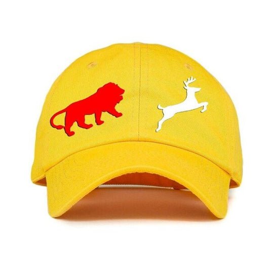 Classy Printed Cotton Cap – Yellow (KK-2215813)