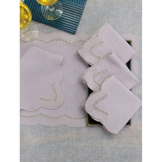 Buy Baby Pink Cotton Table Napkins
