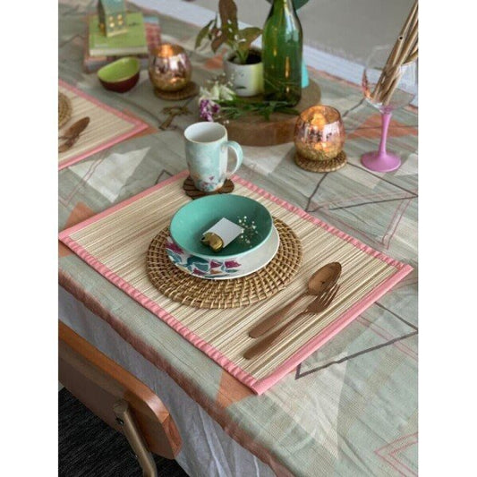 Buy Beige Brown Banana Fibre Rectangle Table Runner