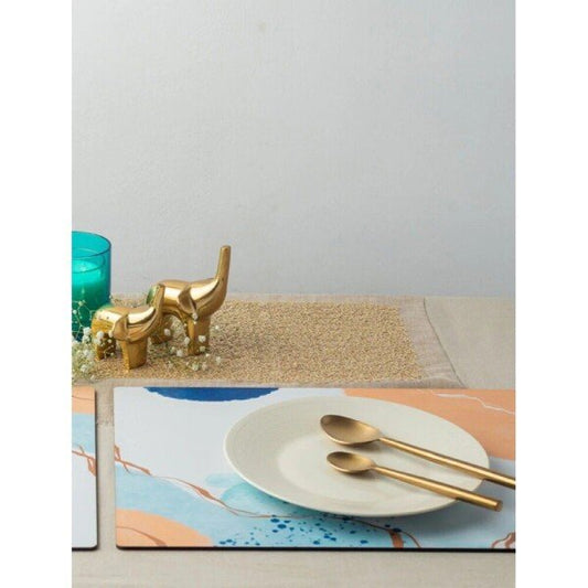 Buy Beige Brown Resin Coaster & Trivet