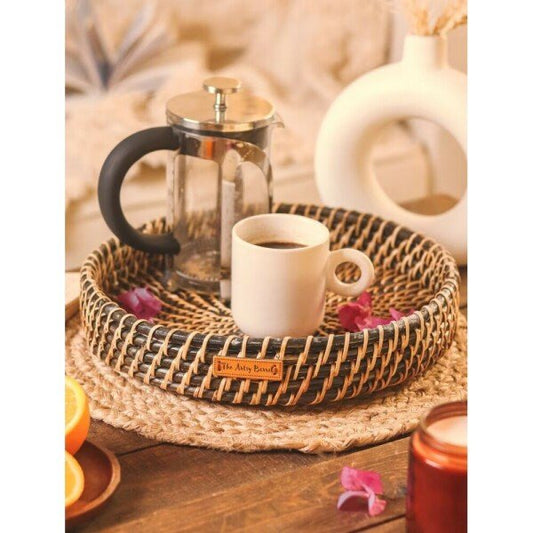 Buy Black Cane Solid Tray
