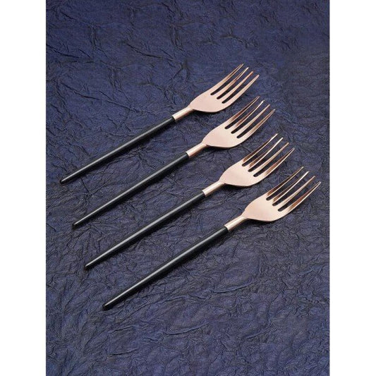 Buy Black Solid Stainless Steel Cutlery