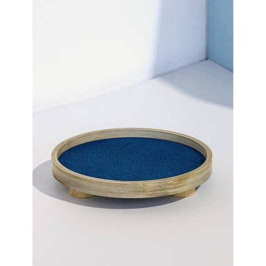 Buy Blue Bamboo Table Top Tray