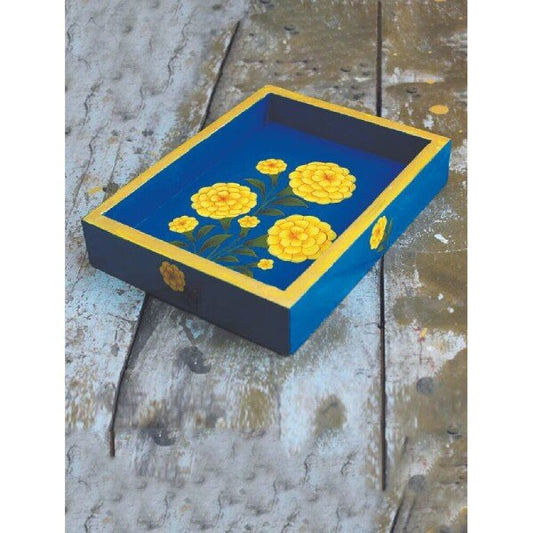 Buy Blue Particle Wood &MDF Tray/Platter