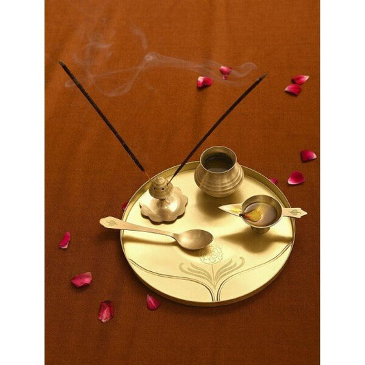 Buy Brass Brass Pooja Box