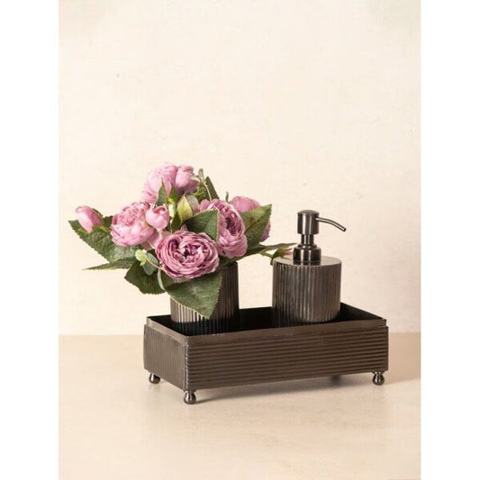 Buy Brown Brass Bathroom Set