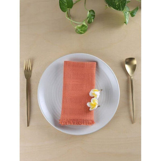 Buy Brown Cotton Table Napkins